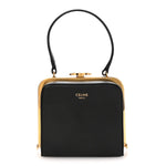 Shiny Calfskin Lana Triomphe Minaudiere Black