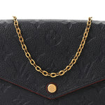 Empreinte Pochette Felicie Chain Wallet Marine Rouge