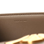 Shiny Calfskin Medium Triomphe Smoked Brown