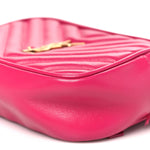 Calfskin Matelasse Monogram Lou Belt Bag Bright Pink