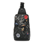 Damier Graphite World Map Avenue Sling Backpack