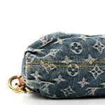 Monogram Denim Mini Pleaty Blue