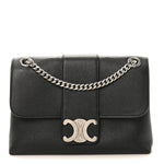 Supple Calfskin Medium Victoire Bag Black