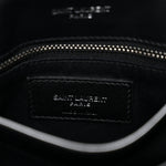 Calfskin Y Quilted Monogram Toy Loulou Crossbody Bag Black