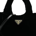 Padded Velvet Mini Bag Black