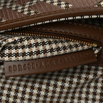 Wool Vitello King Houndstooth FF Embroidered Baguette Beige Moro