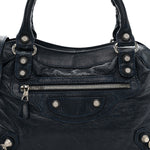 Agneau Giant 12 Silver Hardware Town Bleu Obscur