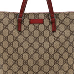 GG Plus Monogram Vertical Tote Red