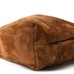 Suede Monogram Large Jamie Pochon Caramel Cognac