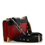 City Calfskin Saffiano Cahier Bag Fuoco Black