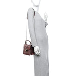 Metallic Calfskin Serpenti Forever Top Handle Rose Quartz
