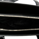 Spazzolato Mini Re-Edition 1995 Double Handle Handbag Black
