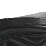 Calfskin Matelasse Small GG Marmont Chain Shoulder Bag Black