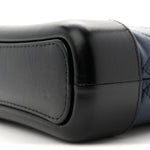 Aged Calfskin Quilted Small Gabrielle Hobo Navy Black