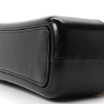 Aged Calfskin Quilted Medium Gabrielle Hobo Black White