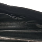 Caviar Lizard Embossed Quilted Small Coco Handle Flap Black