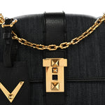Denim B-Rockstud Flap Blue Blue