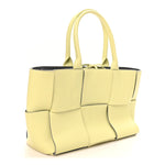 Nappa Maxi Intrecciato Small Arco Tote Lemon
