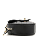 Lambskin Quilted CC In Love Heart Clutch With Chain Black