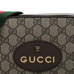 GG Supreme Monogram Web Neo Vintage Shoulder Bag Beige New Acero Crop