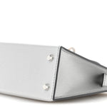 Metallic Chevre Chamkilight Mini Kelly Sellier 20 Argent