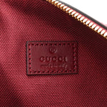 GG Shadow Monogram Ophidia Top Handle Bowler Bag  Rosso Ancora Red