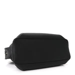 Matte Grained Calfskin Agnes Bag Black