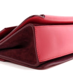 Goatskin Suede Small GV3 Shoulder Bag Pink Aubergine