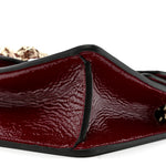 Crinkled Patent Mini Dionysus Shoulder Bag Rosso Ancora Red