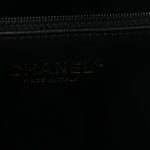 Caviar Quilted Large Shopping Tote Black