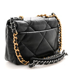 Lambskin Quilted Medium Chanel 19 Flap Black
