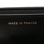 Caviar Quilted CC Turnlock Charm Wallet On Chain WOC Black