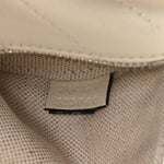 Sakai Be Green Calfskin Diagonal Stitched Mini Blondie Barrel Shoulder Bag Mystic White