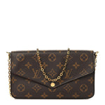 Monogram Pochette Felicie Chain Wallet Fuchsia