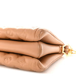 Lambskin Embossed Monogram Coussin PM Camel