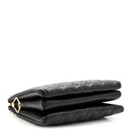 Lambskin Embossed Monogram Coussin PM Black
