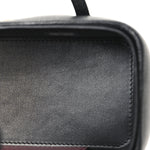 Shiny Caviar Preppy Coco Long Vanity With Strap Black