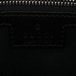GG Supreme Monogram Azalea Calfskin Retro Interlocking G Wristlet Shoulder Bag Black