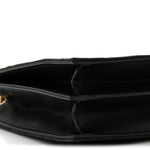Lambskin Quilted Le Maillon Square Crossbody Bag Black