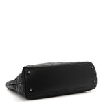 Calfskin Quilted Large Coco Pleats Tote Black