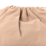 Smooth Butter Calf The Pouch Oversized Clutch Nude