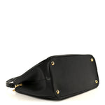 Saffiano Lux Small Galleria Double Zip Tote Black