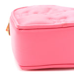 Calfskin Embroidered Monogram Pop My Heart Bag Pouch Dragon Fruit Pink