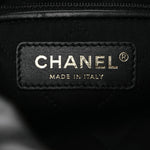 Shiny Calfskin Quilted Chanel 22 Black White