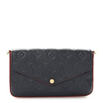 Empreinte Pochette Felicie Chain Wallet Marine Rouge