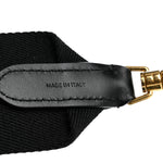 Jacquard Wool Logo Short Strap Black Beige