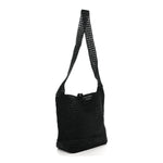 Raffia Monogram Le 5 A 7 Medium Tote Black