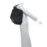 Raffia Large Sky Hobo Black