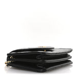Lambskin Quilted Phone Holder Flap Black