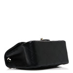 Lambskin Quilted Mini Square Flap Black